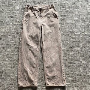 Boys Tan Baggy Jeans